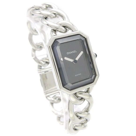 white chanel watch with diamonds